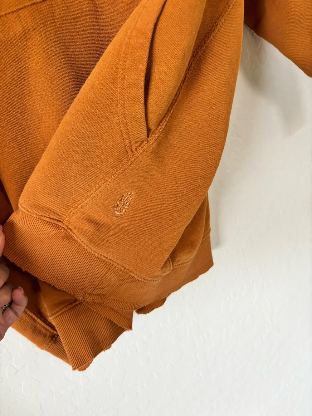 Free People Movement Oversized Crewneck Sweatshirt in Rust Orange - Picture 5 of 7
